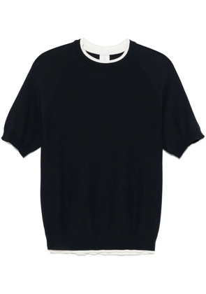 Eleventy honeycomb-knit T-shirt - Blue