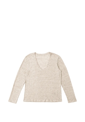 Fortela long-sleeve V-neck T-shirt - Grey