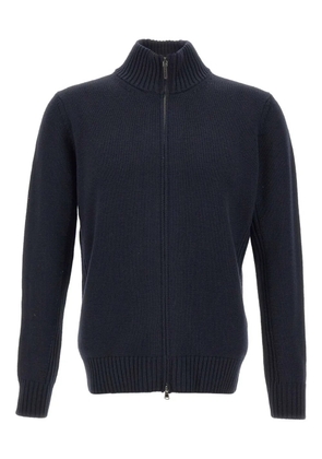 Kangra ribbed zip-up cardigan - Blue