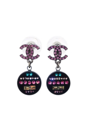 CHANEL Pre-Owned 2011 CC drop earrings - Black