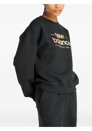 New Balance logo-print sweatshirt - Black