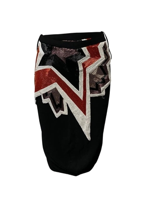 Tom Ford Vintage beaded-embellishment midi skirt - Black