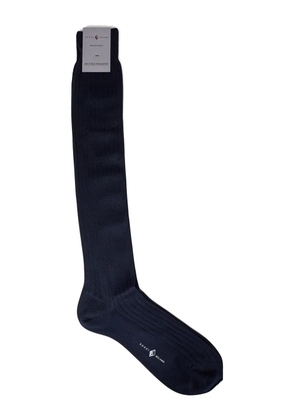 Sozzi Milano x Michele Franzese ribbed jacquard-logo socks - Blue