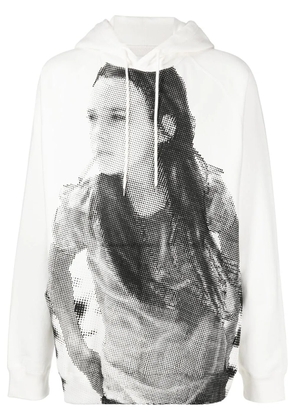 Takahiromiyashita The Soloist graphic-print cotton hoodie - White