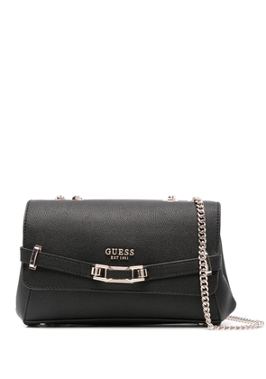 GUESS USA logo-lettering shoulder bag - Black