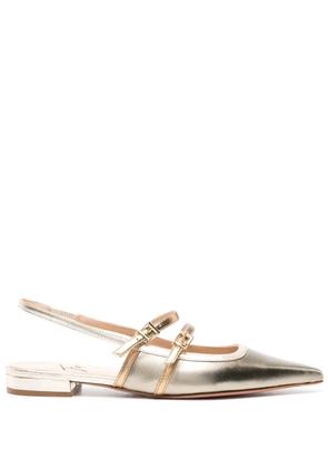 Roberto Festa Coimbra leather ballerina shoes - Gold