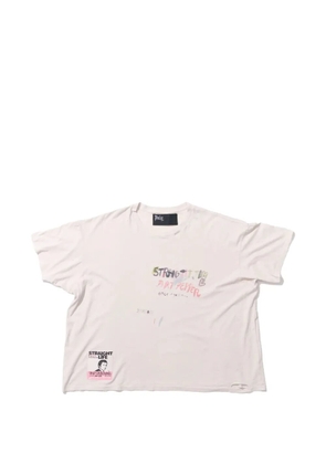 Paly Straight Time distressed T-shirt - White