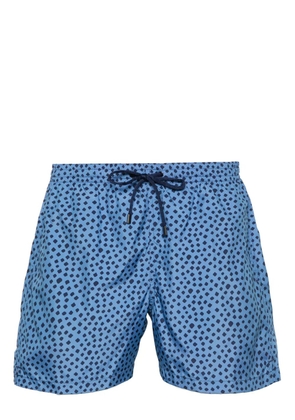 Canali polka-dot print swim shorts - Blue