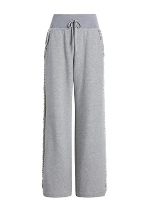 Cinq A Sept Maddie ruffle rhinestone track pants - Grey