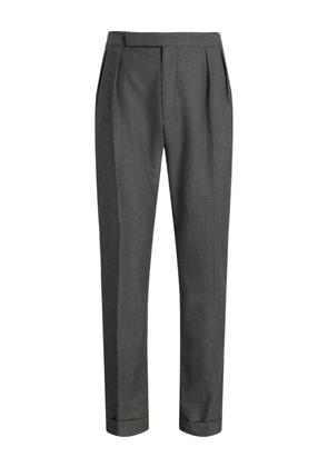 Ralph Lauren Purple Label Gregory pleated flannel trousers - Grey