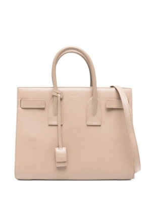 Saint Laurent Sac De Jour leather tote bag - Neutrals