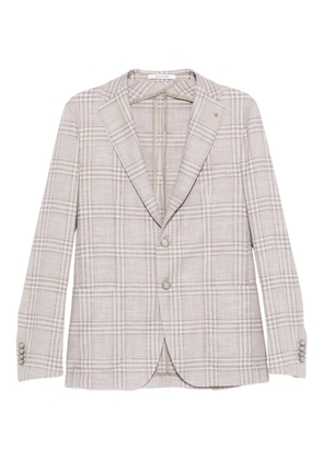 Tagliatore checked blazer - Neutrals