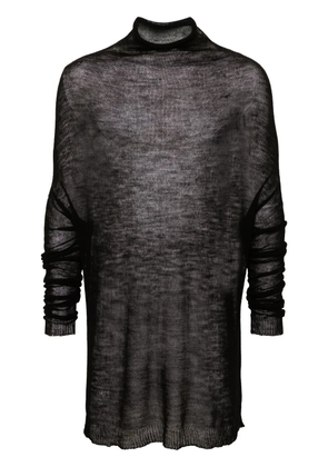 Rick Owens Shroud open-knit jumper - Black