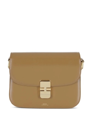 A.P.C. Grace leather shoulder bag - Brown