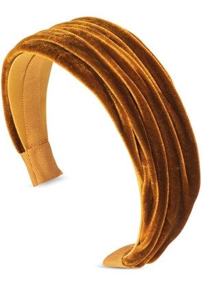 Jennifer Behr Natasha velved hairband - Orange