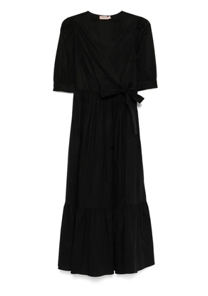 TWINSET wrap midi dress - Black