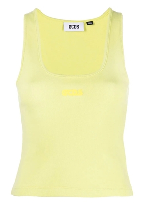 GCDS logo-print cotton tank top - Green