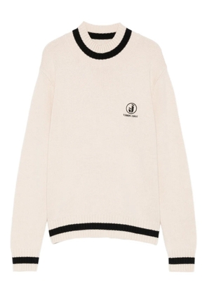 Iceberg logo-embroidered sweater - Neutrals
