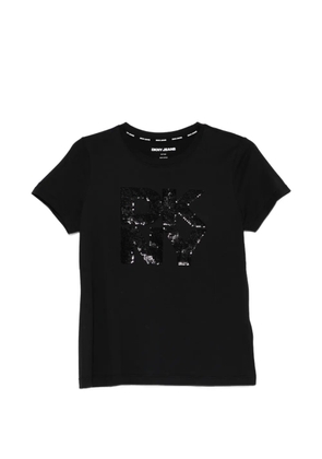 DKNY sequin logoT-shirt - Black