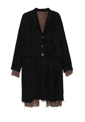CHIAHUNG SU textured coat - Black