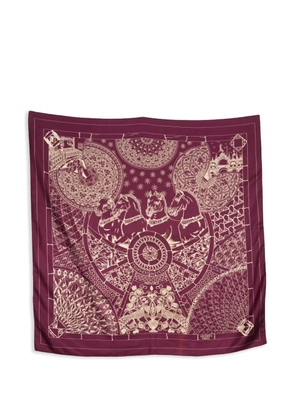 Hermès Pre-Owned 2011 Trophees de Venise by Julie Abadies scarf - Red