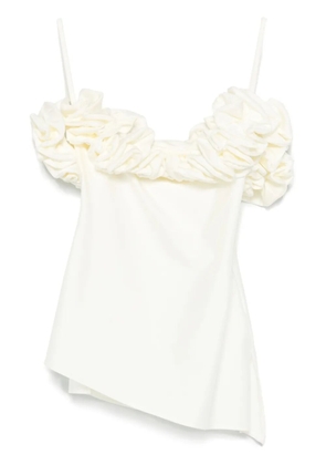 Coperni ruffled top - White