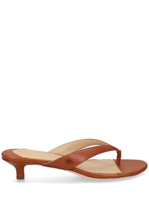 Lauren Ralph Lauren 35mm thong-style sandals - Brown