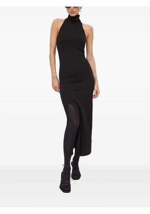 G-Star RAW high-neck side-slit maxi dress - Black