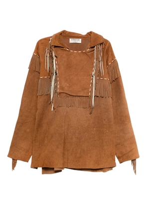 A.N.G.E.L.O. Vintage Cult 2000s suede shirt - Brown