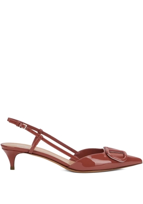 Valentino Garavani VLogo strap pumps - Brown
