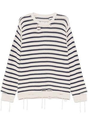 MM6 Maison Margiela striped sweater - Neutrals