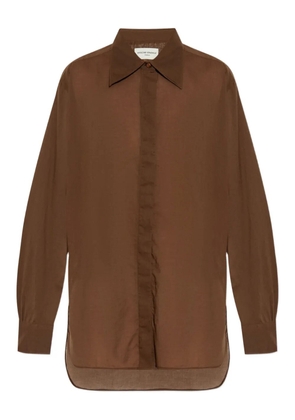 Officine Generale button-down cotton shirt - Brown