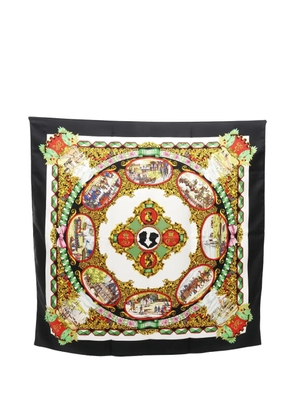 Hermès Pre-Owned 2010s carres 90 l'entente cordiale silk scarves - Black