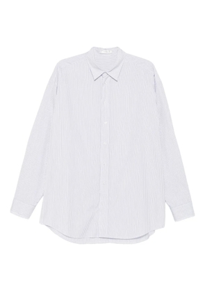 The Row Miller striped long-sleeve shirt - White