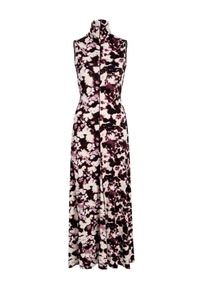 Proenza Schouler White Label Valentina high-neck printed dress - Neutrals
