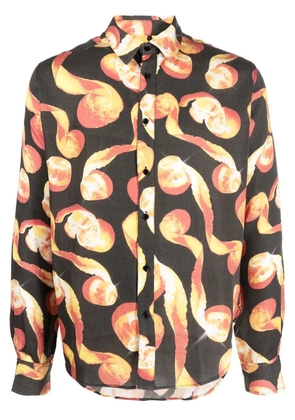 Viktor & Rolf graphic print long sleeve shirt - Black