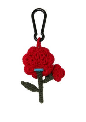 Alanui Rose Amigurumi crochet key ring - Red