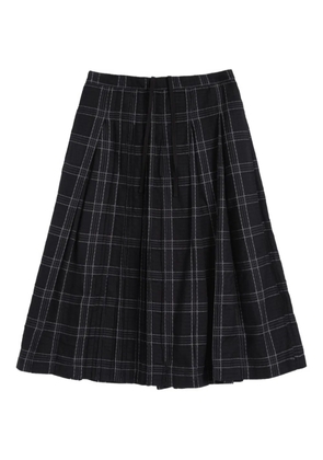 YMC Rosetta plaid skirt - Black