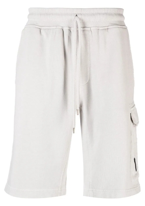 C.P. Company side logo-plaque cargo shorts - Grey