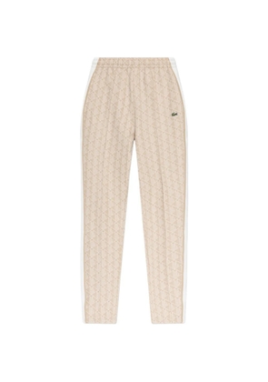 Lacoste patterned track pants - Neutrals