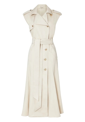 Temperley London Javier sleeveless trench coat - Neutrals