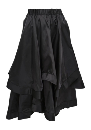 Noir Kei Ninomiya twill midi skirt - Black