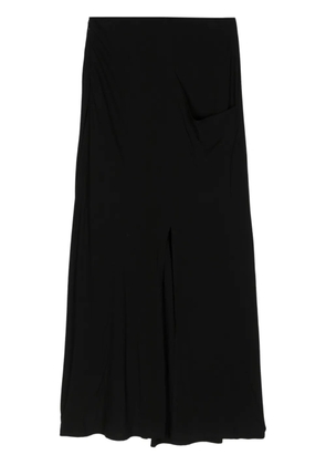 Yohji Yamamoto A-line midi skirt - Black