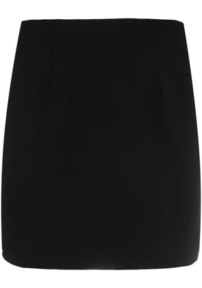 Maison Close logo-patch lace-detailing skirt - Black