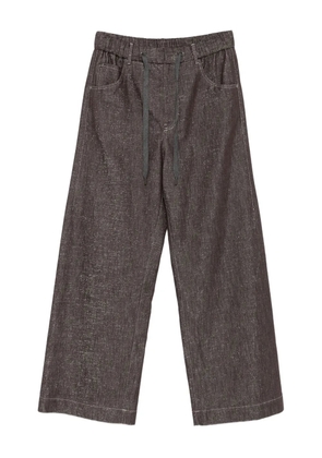 Brunello Cucinelli drawstring-waist trousers - Grey