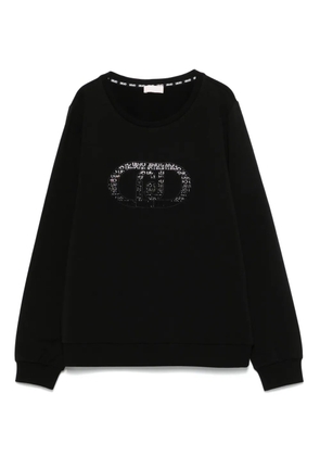 LIU JO crystal-embellished sweatshirt - Black