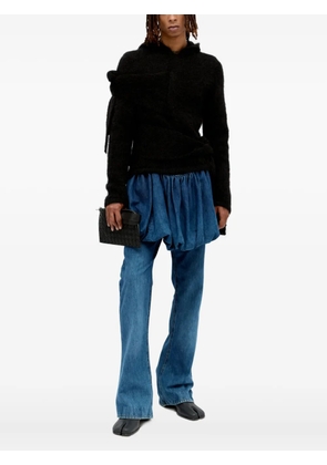 AARON ESH mohair hoodie - Black