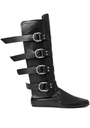 Ann Demeulemeester Siver biker boots - Black