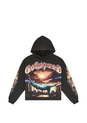 GODSPEED Burnt Bridges graphic hoodie - Black