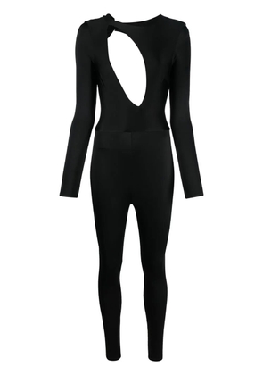 Noire Swimwear cut-out-detailing stretch jumpsuit - Black